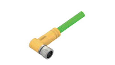 M 8 A-CODEコーナータップ-プレキャストコネクタ-防振後退防止-EtherCAT-4 PIN