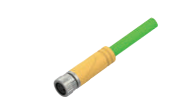 M 8 A-CODE口金-プレキャストコネクタ-防振後退防止-EtherCAT-4 PIN