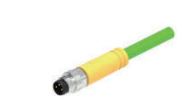 M 8 A-CODE針-プレキャストコネクタ-防振後退防止-EtherCAT-4 PIN