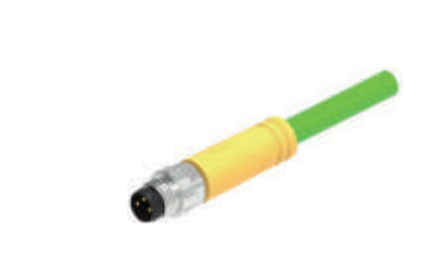 M 8 D-CODE針-プレキャストコネクタ-防振後退防止-EtherCAT-4 PIN