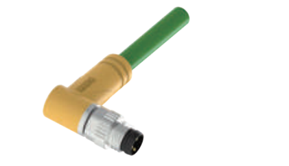 M 8 A-CODEコーナーニードル-プレキャストコネクタ-防振後退防止-EtherCAT-4 PIN