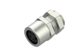 M 8口金-フランジコネクタ-前取付-溶接カップ式-3/4/5/6/8 PIN