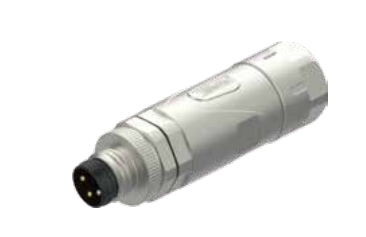 M 8ピン-フィールド結線可能コネクタ-フルメタルハウジング-3/4 PIN