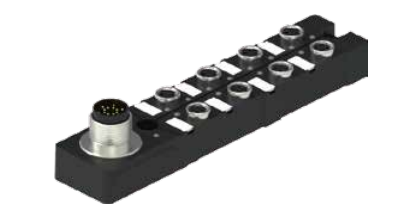 M 8-8分口分線箱-単信号-垂直M 16ソケット式