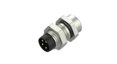 M 8-口金-フランジコネクタ-後付け-溶接式-3/4/5/6/8 PIN