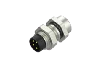 M 8-口金-フランジコネクタ-前取付-PCB溶接式-3/4/5/6/8 PIN