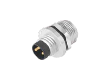 M 8-口金-フランジ式-コネクタ-前面実装-PCB溶接式-3/4/5/6/8 PIN