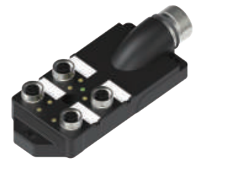 M 12 4タップ分線ボックス-デュアル信号-水平M 23ソケット式