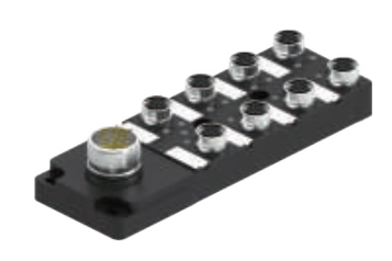 M 12 8タップ分線ボックス-デュアル信号-垂直M 23ソケット式