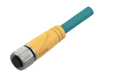 M 12 A-CODE口金-プレキャストコネクタ-防振後退防止-Cat 6-8 PIN