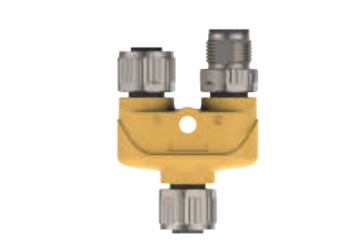 M 12 Profibus-DP-Y型分岐器-防振後退防止