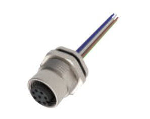 M 12口金-フランジコネクタ-後付け-散線式