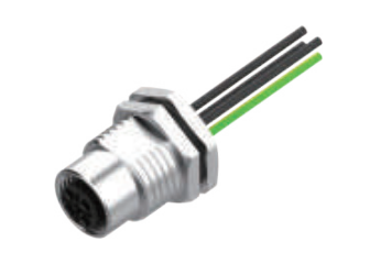 M 12口金-フランジコネクタ-後付け-散線式-PG 9ロックねじ