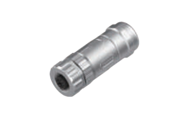 M 12口金-現場配線可能コネクタ-全金属ケース-4 PIN