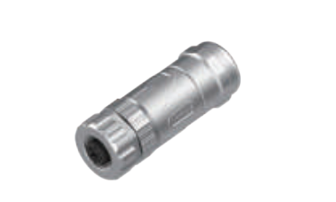 M 12口金-現場配線可能コネクタ-全金属ケース-8 PIN