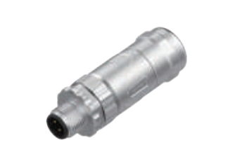 M 12ピン-現場配線可能コネクタ-全金属ケース-5 PIN