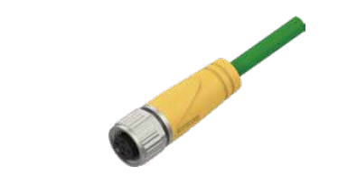 M 12-D-CODE-口金-プレキャストコネクタ-防振後退止め-4 PIN