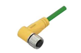 M 12-D-CODE-曲げ角穴子-プレキャスト-コネクタ-防振後退止め-4 PIN