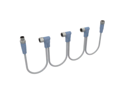 M 12-DeviceNetチェーンコネクタ-防振後退防止