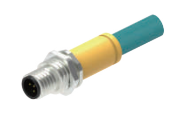 M 12フランジD-CODE針-後付け-プレキャスト式-EthernetIP-4 PIN