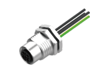 M 12-口金-フランジコネクタ-後付け-散線式-M 16ロックねじ-4/5 PIN