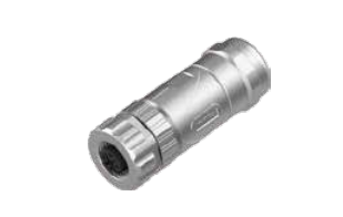 M 12-口金-現場配線可能コネクタ-全金属ケース-4 PIN