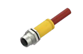 M 12-口金-プレキャストフランジコネクタ-後付け-CC-Linkケーブル