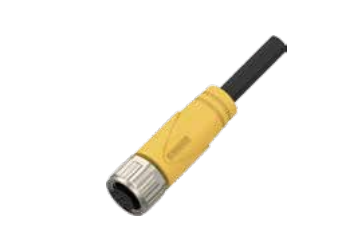 M 12-口金-プレキャストコネクタ-防振後退防止-3/4 PIN