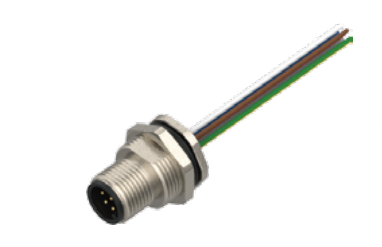 M 12-ニードル-フランジコネクタ-後付け-散線式-3/4/4.5/5 PIN