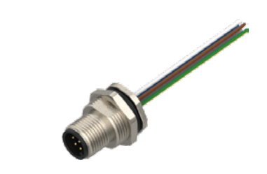 M 12-ニードル-フランジコネクタ-後付け-散線式-6/8/12 PIN