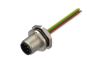 M 12-ニードル-フランジコネクタ-前取付け-散線式-3/4/4.5/5 PIN