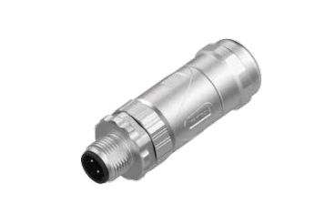 M 12-針-現場配線可能コネクタ-全金属ケース-5 PIN