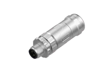 M 12-針-現場配線可能コネクタ-全金属ケース-4/5/8 PIN