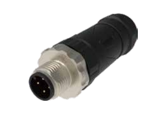 M 12-針-現場配線可能コネクタ-プラスチックケース金属ナット-4/5/8 PIN