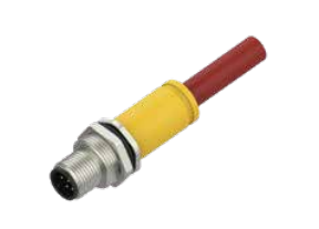 M 12-針-プレキャストフランジコネクタ-後付け-CC-Linkケーブル