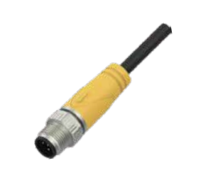 M 12-針-プレキャストコネクタ-防振後退防止-シールド-4/5 PIN