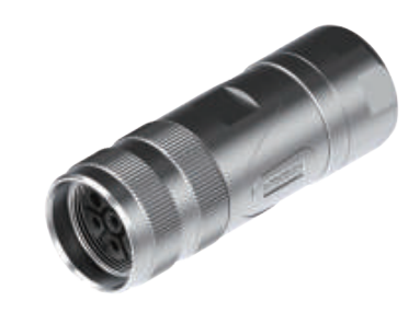 M 23雌ねじ-孔座-全金属コネクタ8 pin