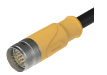 M 23雌ねじ-針-プレキャストコネクタ17 PIN