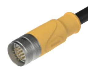 M 23雌ねじ-針-プレキャストコネクタ19 PIN