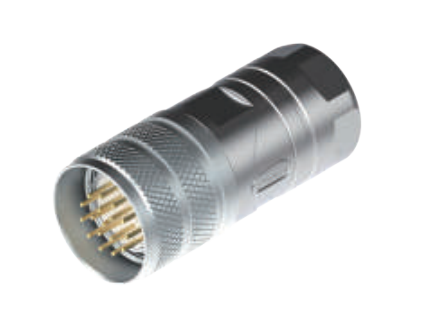 M 23雌ねじ-針座-全金属コネクタ19 pin