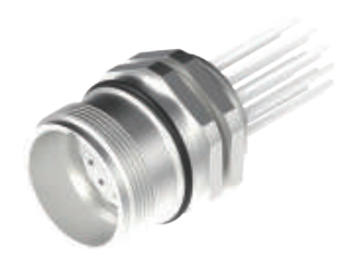 M 23雄ねじ-口金-フランジコネクタ-前取付-散線式17 PIN