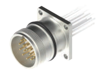 M 23雄ねじ-針-フランジコネクタ-前面取付-RS 19.8-散線式12.7/12.9 PIN