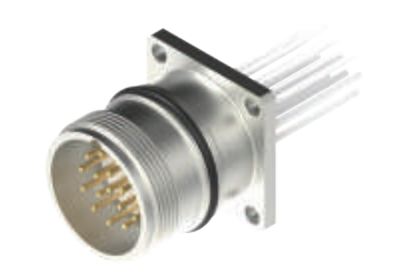 M 23雄ねじ-針-フランジコネクタ-前取付-RS 19.8-散線式12.11/12 PIN