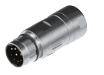 M 23雄ねじ-針座-全金属コネクタ8 pin