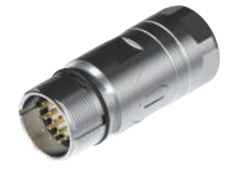 M 23雄ねじ-針座-全金属コネクタ12/17 pin