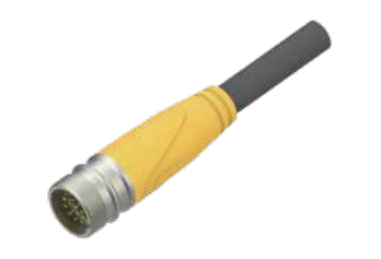 M 23-雄ねじ-針-プレキャストコネクタ-19.15 PIN