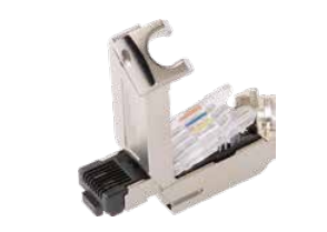 RJ 45 4 Pin 45-アウトレット-フィールド結線可能コネクタ-フルメタルハウジング-4 PIN