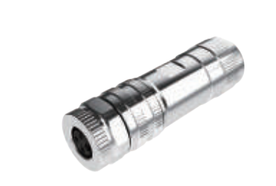 M8-口金-フィールド結線可能コネクタ-3/4 PIN