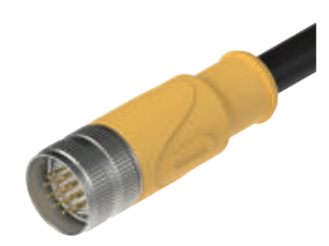 M23-雌ねじ-針-プレキャストコネクタ-17 PIN