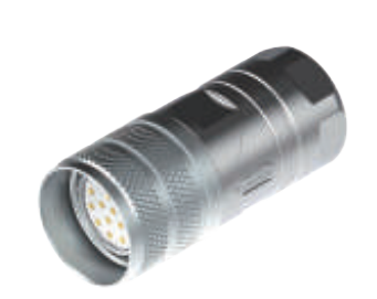 M23-雌ねじ-孔座-全金属コネクタ-12/17 pin